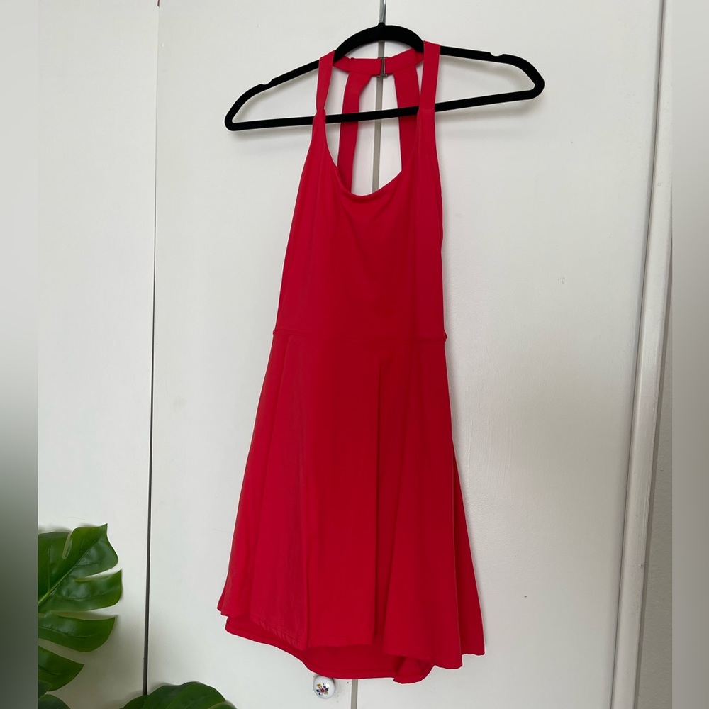 Halara Backless Cut Out Twisted Side Pocket 2-in-1 Mini Dress- size M